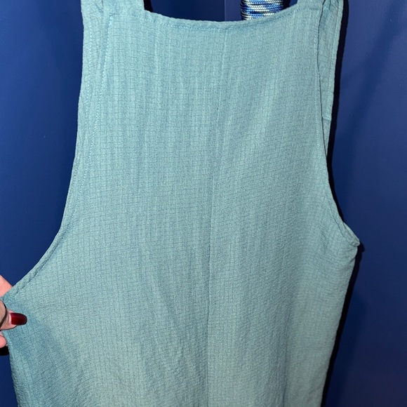 Emery Rose- Women’s Sage Green Sleeveless Romper with Pockets Size Large - Picture 9 of 15